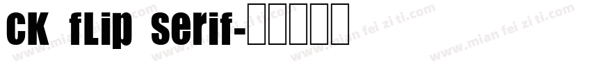 CK Flip Serif字体转换